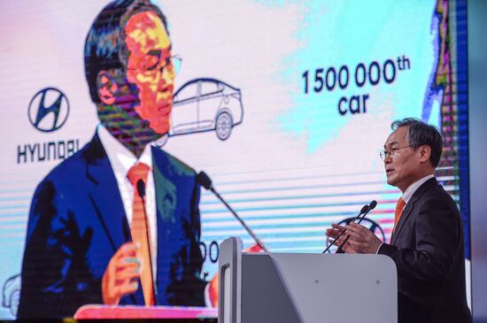 Hyundai Motor plant in St. Petersburg celebrates producing 1.5 million cars