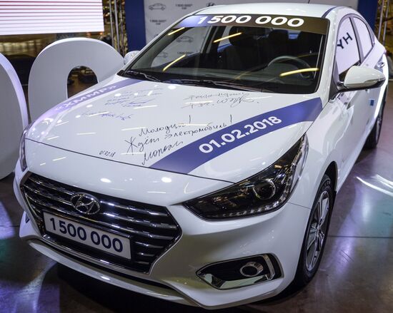 Hyundai Motor plant in St. Petersburg celebrates producing 1.5 million cars