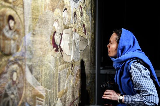 Opening of exhibition of ancient Russian pictorial embroidery