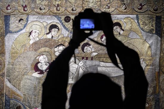 Opening of exhibition of ancient Russian pictorial embroidery