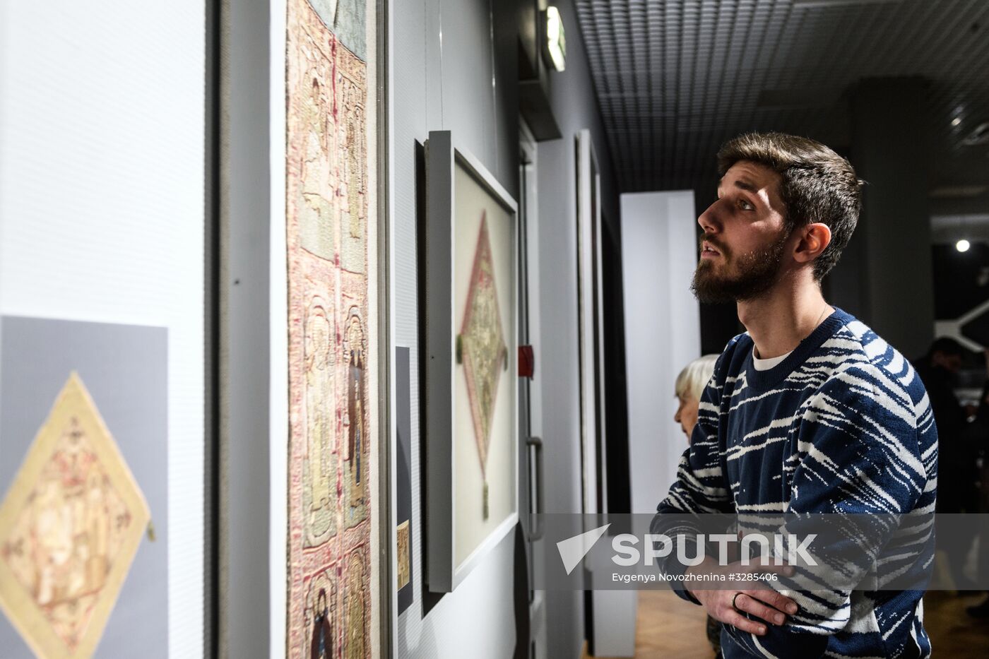 Opening of exhibition of ancient Russian pictorial embroidery