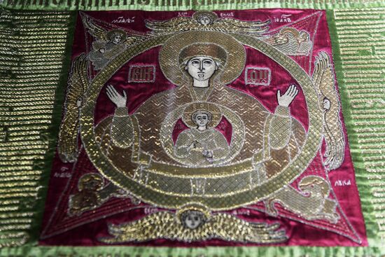 Opening of exhibition of ancient Russian pictorial embroidery