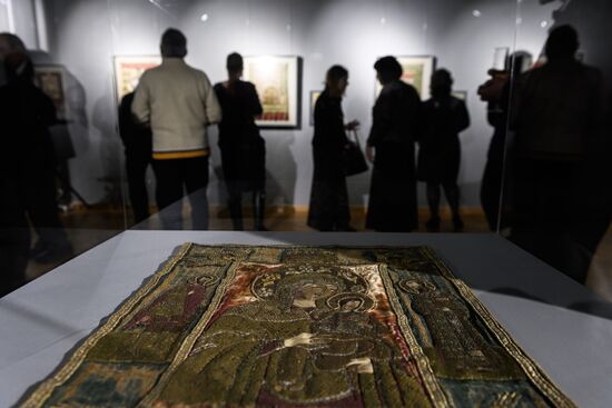 Opening of exhibition of ancient Russian pictorial embroidery