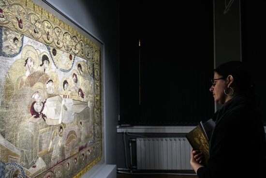 Opening of exhibition of ancient Russian pictorial embroidery