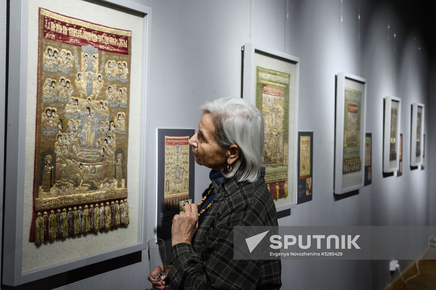 Opening of exhibition of ancient Russian pictorial embroidery