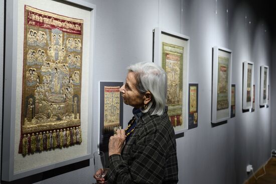 Opening of exhibition of ancient Russian pictorial embroidery
