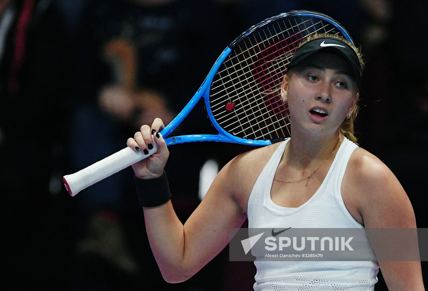 Tennis. St.Petersburg Ladies Trophy 2018. Day Six