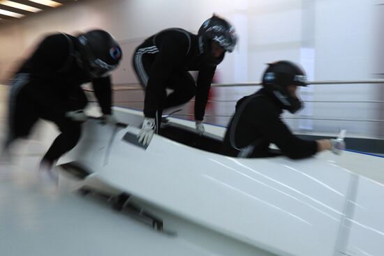 Russian bobsleigh and skeleton team's training for 2018 Olympics