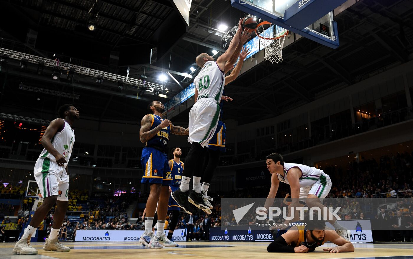 Basketball. Euroleague. Khimki vs. Unicaja