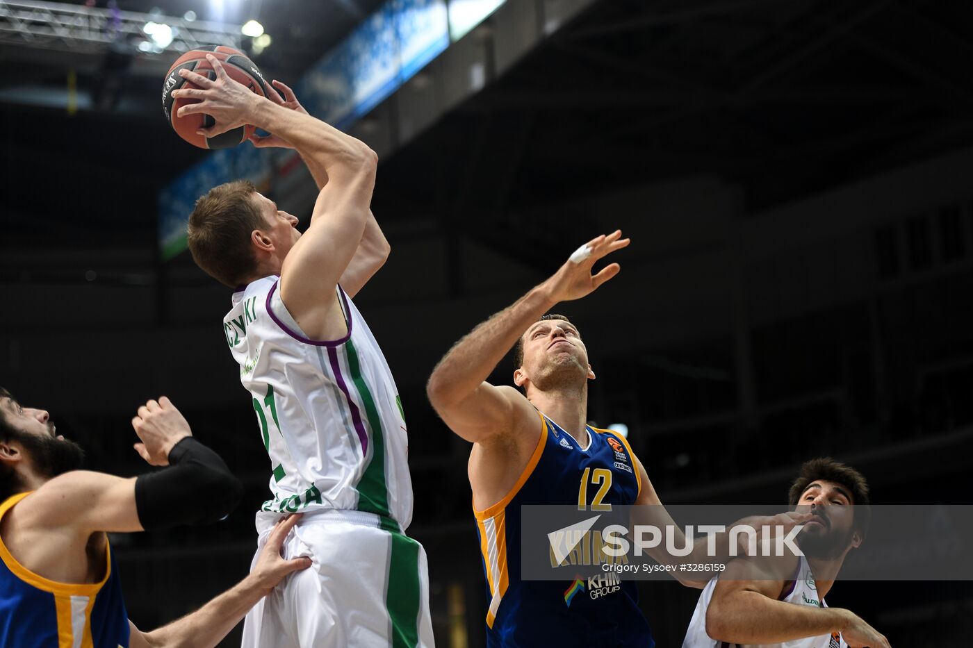 Basketball. Euroleague. Khimki vs. Unicaja