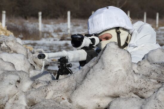 Snipers hold drill in Stavropol Territory