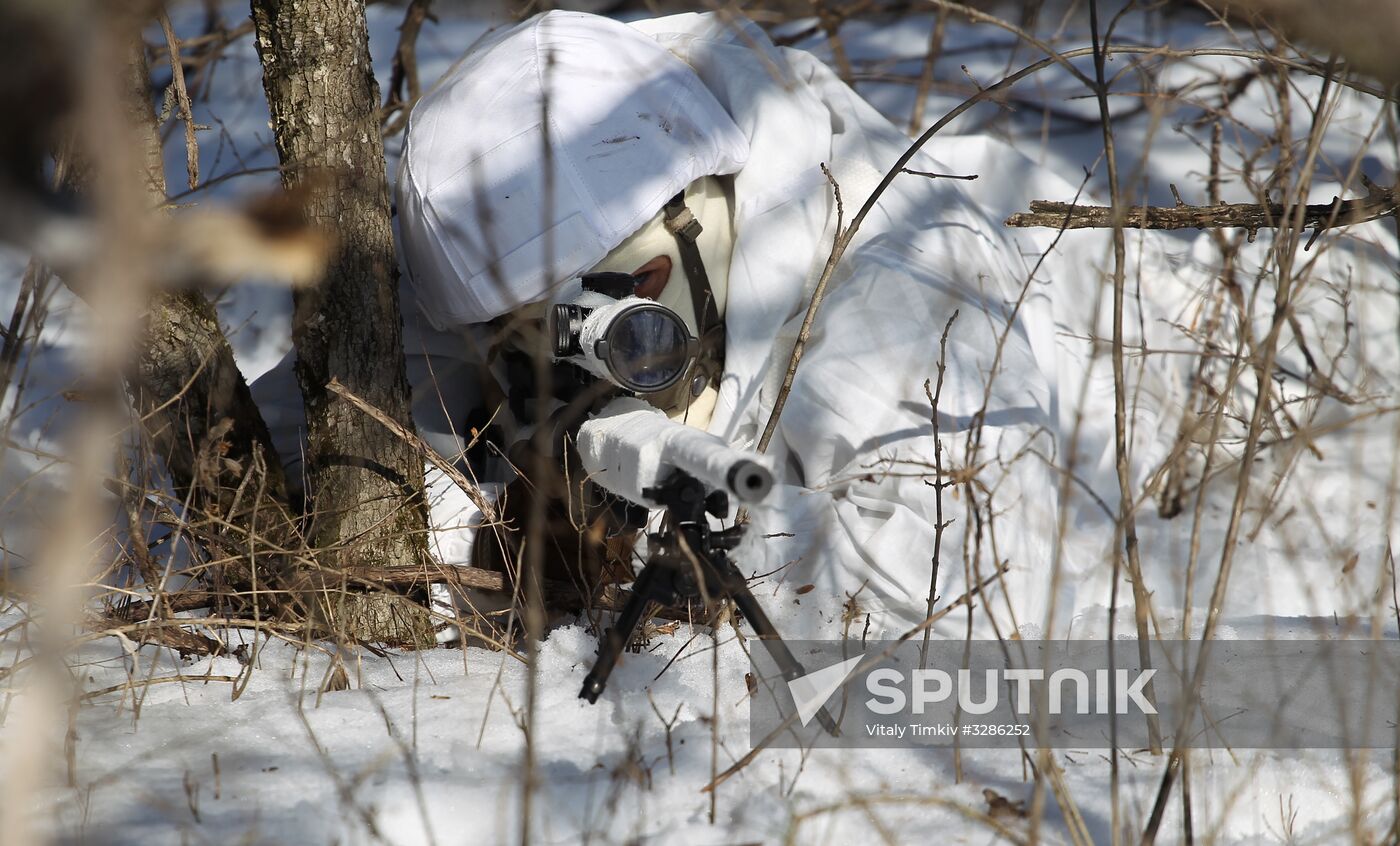 Snipers hold drill in Stavropol Territory