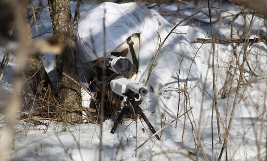 Snipers hold drill in Stavropol Territory