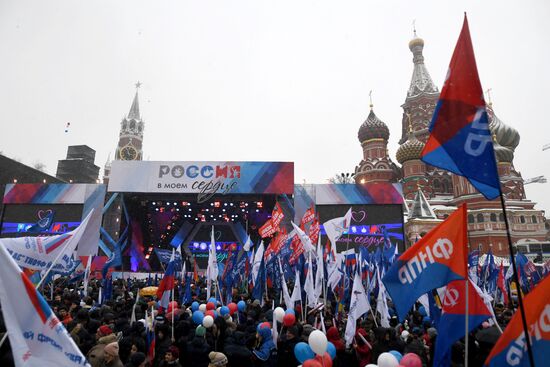 'Russia is in my heart!' rally and concert in Moscow