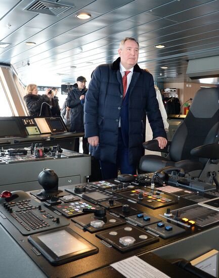 Naming ceremony for Yevgeny Primakov vessel in St. Petersburg