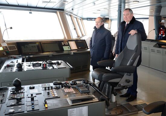 Naming ceremony for Yevgeny Primakov vessel in St. Petersburg