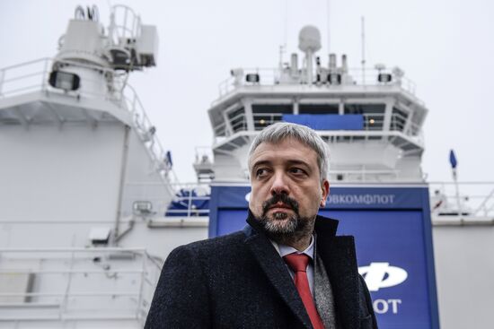 Naming ceremony for Yevgeny Primakov vessel in St. Petersburg