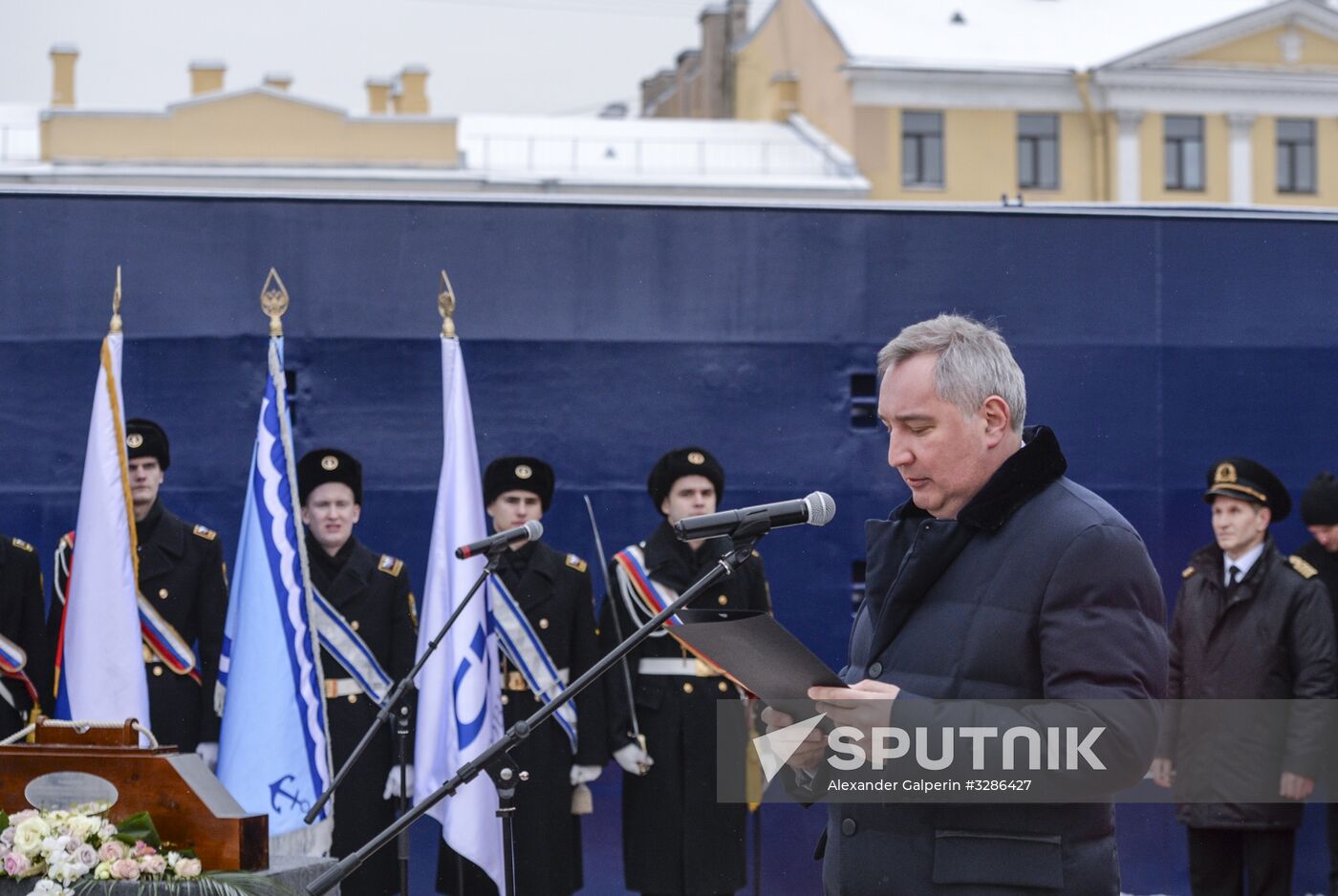 Naming ceremony for Yevgeny Primakov vessel in St. Petersburg