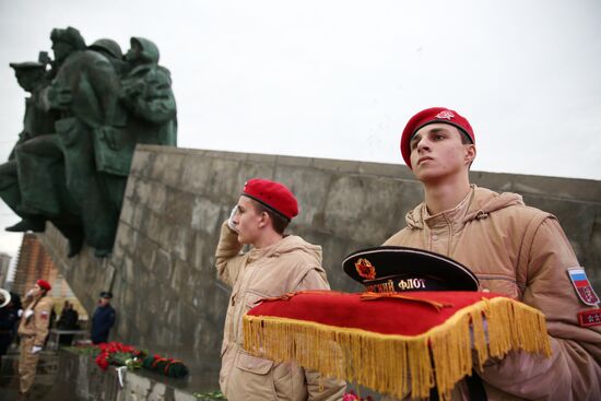 Beskozyrka (Peakless Cap) Russian nationwide military-patriotic event in Novorossiysk
