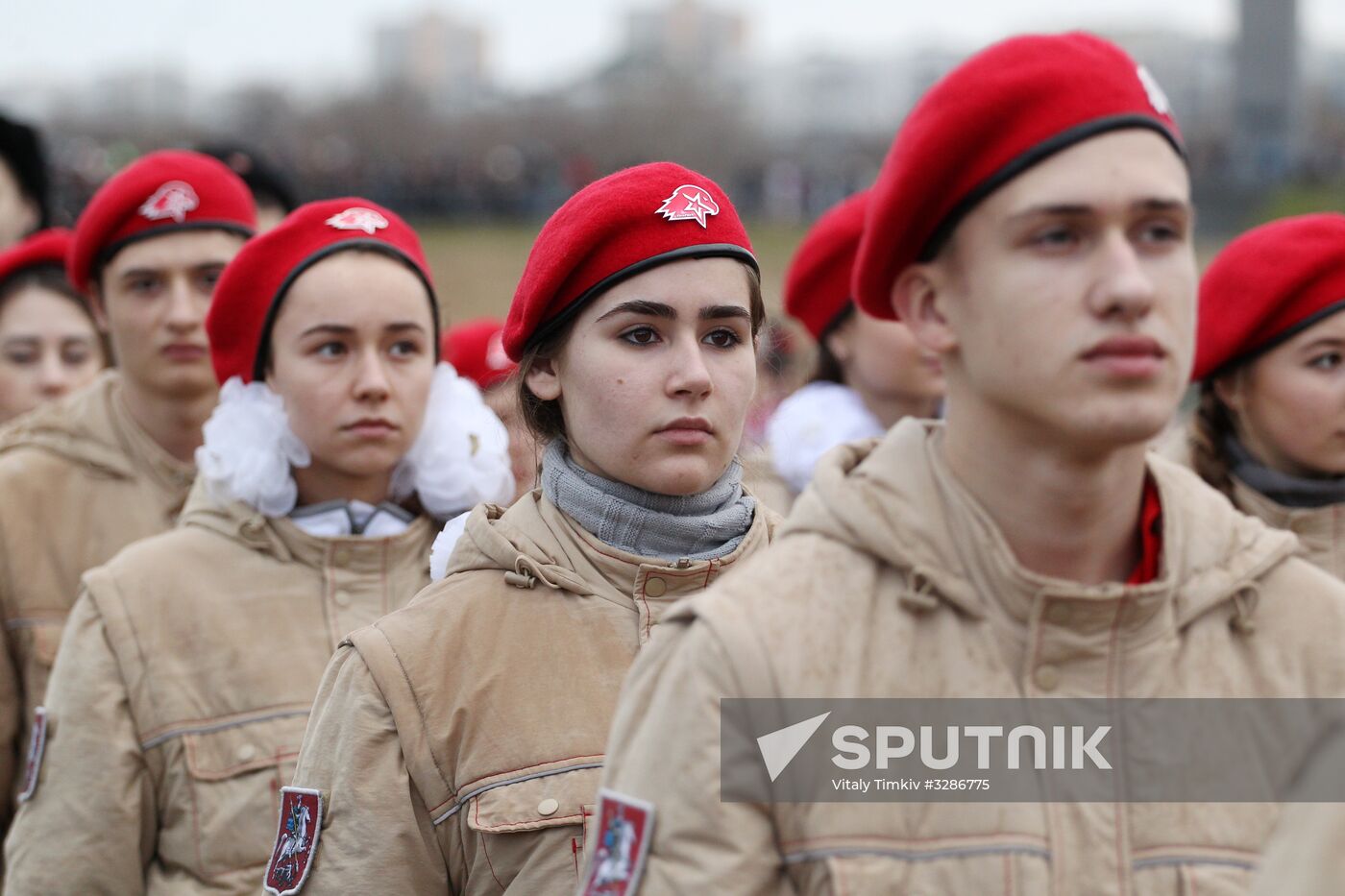 Beskozyrka (Peakless Cap) Russian nationwide military-patriotic event in Novorossiysk