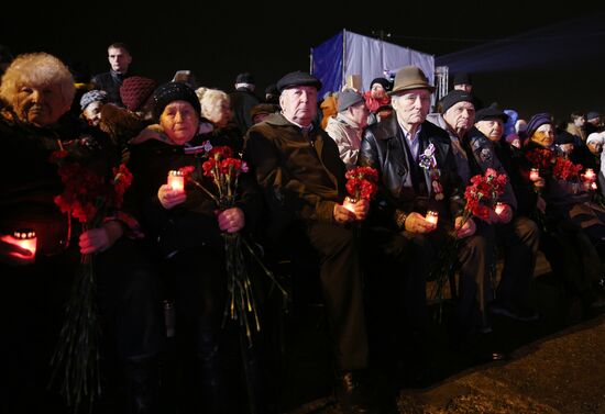 Beskozyrka (Peakless Cap) Russian nationwide military-patriotic event in Novorossiysk