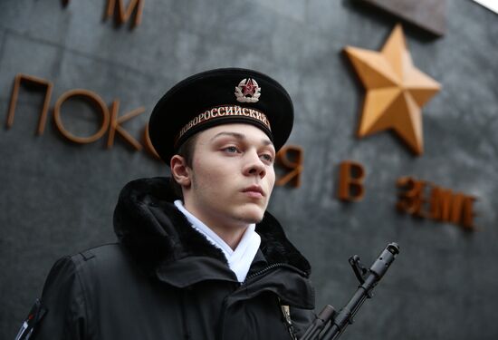 Beskozyrka (Peakless Cap) Russian nationwide military-patriotic event in Novorossiysk