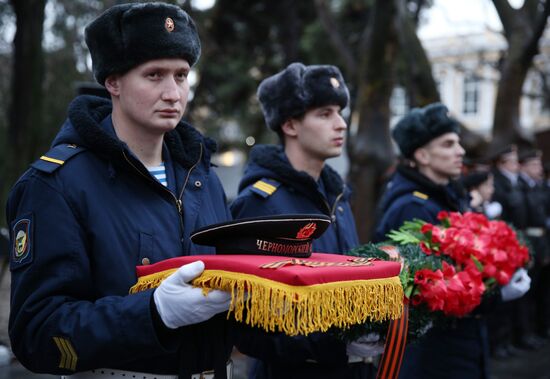 Beskozyrka (Peakless Cap) Russian nationwide military-patriotic event in Novorossiysk