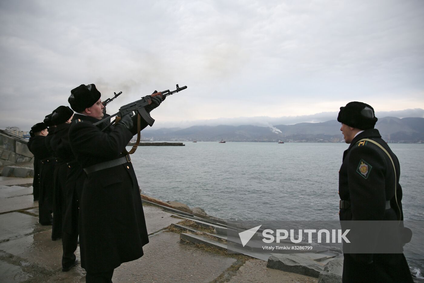 Beskozyrka (Peakless Cap) Russian nationwide military-patriotic event in Novorossiysk