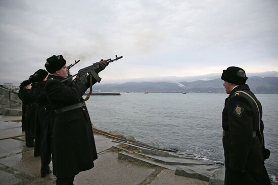Beskozyrka (Peakless Cap) Russian nationwide military-patriotic event in Novorossiysk