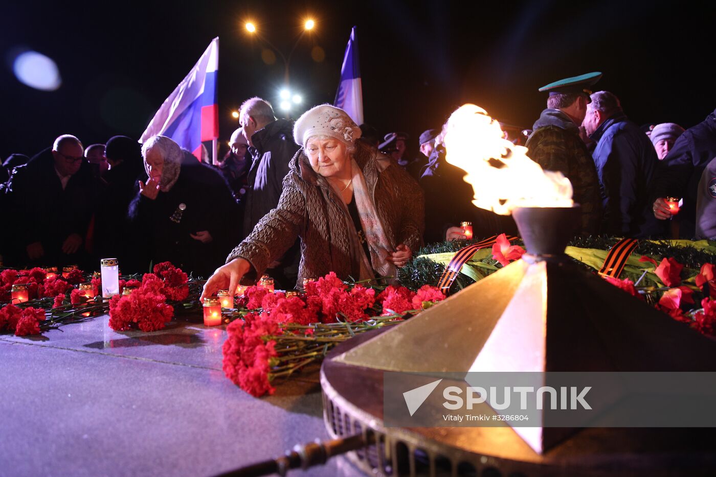 Beskozyrka (Peakless Cap) Russian nationwide military-patriotic event in Novorossiysk