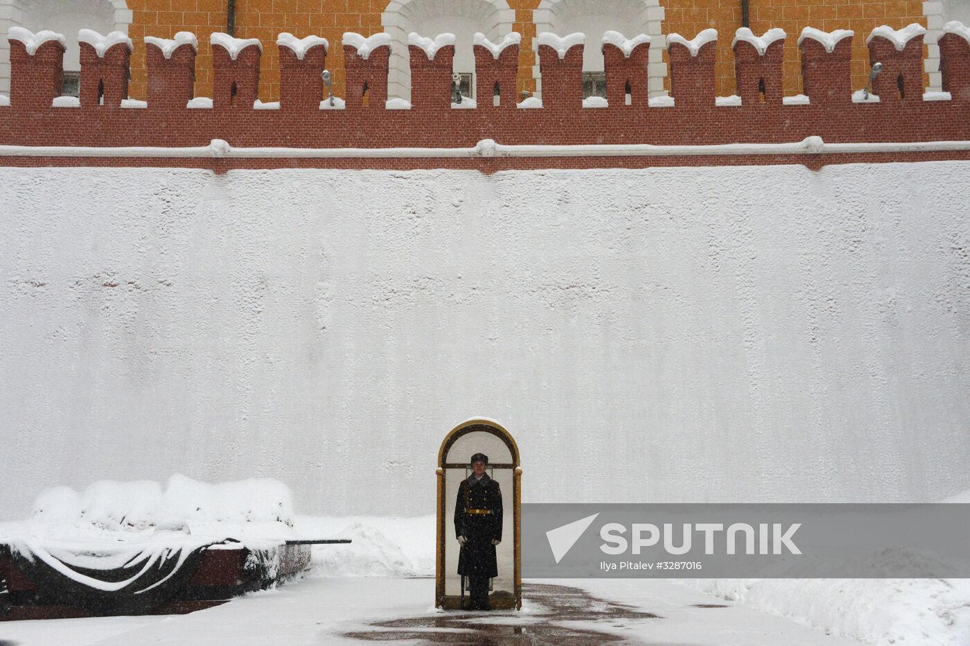 Snowfall in Moscow