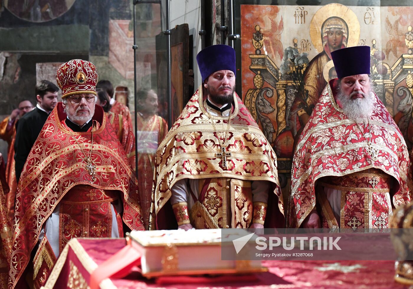 Patriarch Kirill of Moscow and All Russia carries out farewell service for Russian Olympic national team