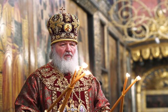 Patriarch Kirill of Moscow and All Russia carries out farewell service for Russian Olympic national team