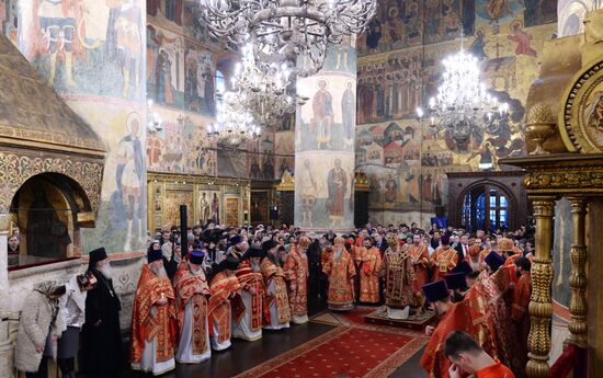 Patriarch Kirill of Moscow and All Russia carries out farewell service for Russian Olympic national team