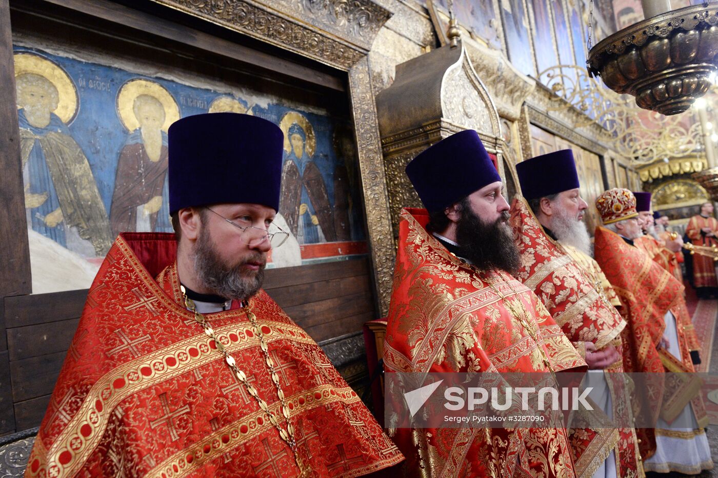 Patriarch Kirill of Moscow and All Russia carries out farewell service for Russian Olympic national team