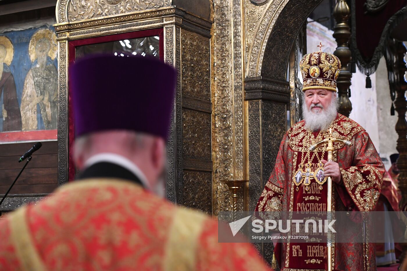 Patriarch Kirill of Moscow and All Russia carries out farewell service for Russian Olympic national team