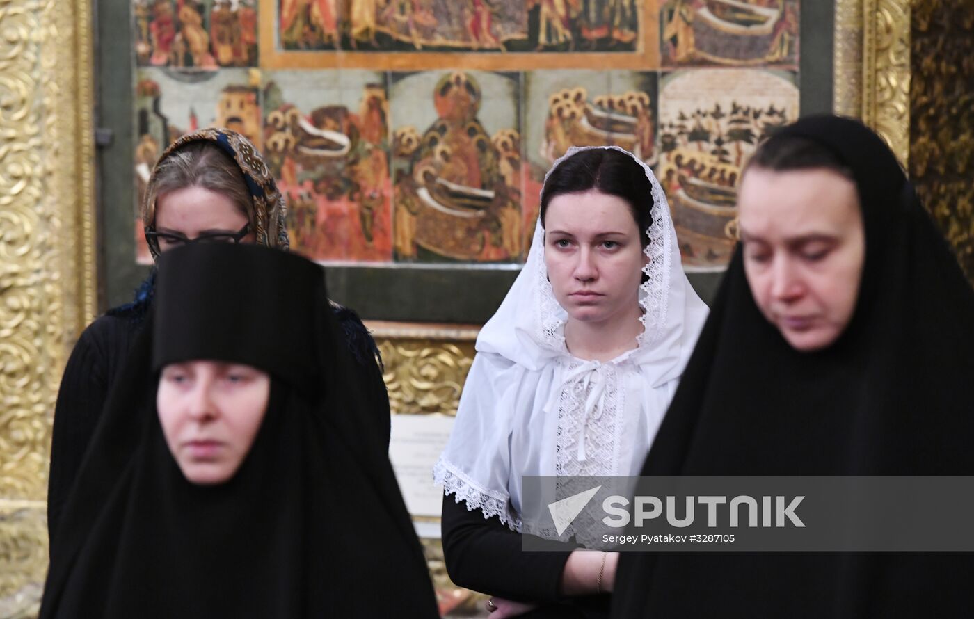 Patriarch Kirill of Moscow and All Russia carries out farewell service for Russian Olympic national team