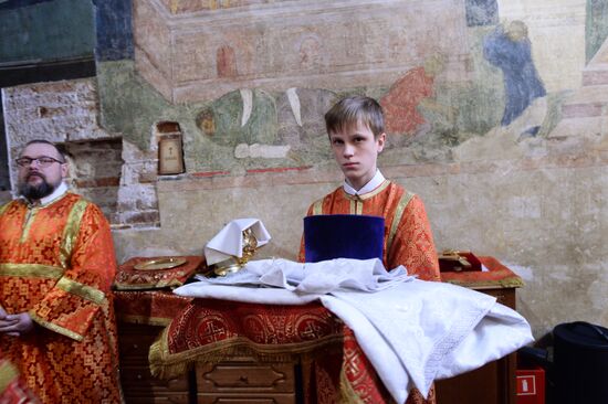 Patriarch Kirill of Moscow and All Russia carries out farewell service for Russian Olympic national team