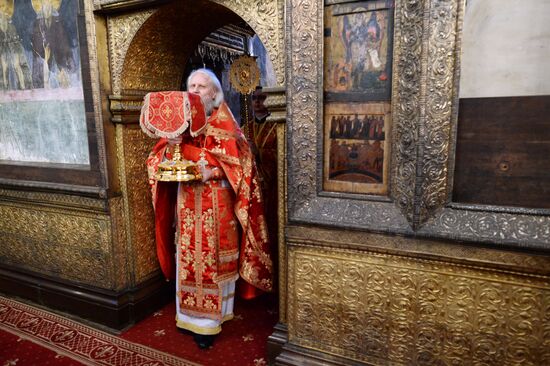 Patriarch Kirill of Moscow and All Russia carries out farewell service for Russian Olympic national team