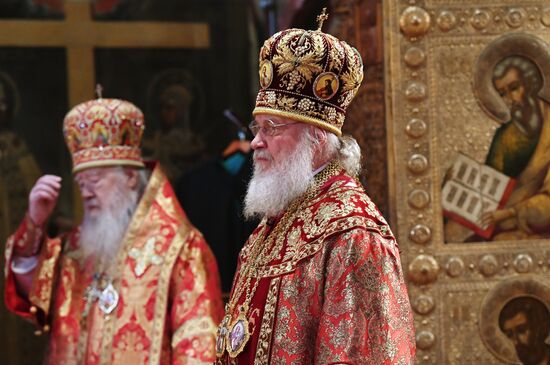 Patriarch Kirill of Moscow and All Russia carries out farewell service for Russian Olympic national team