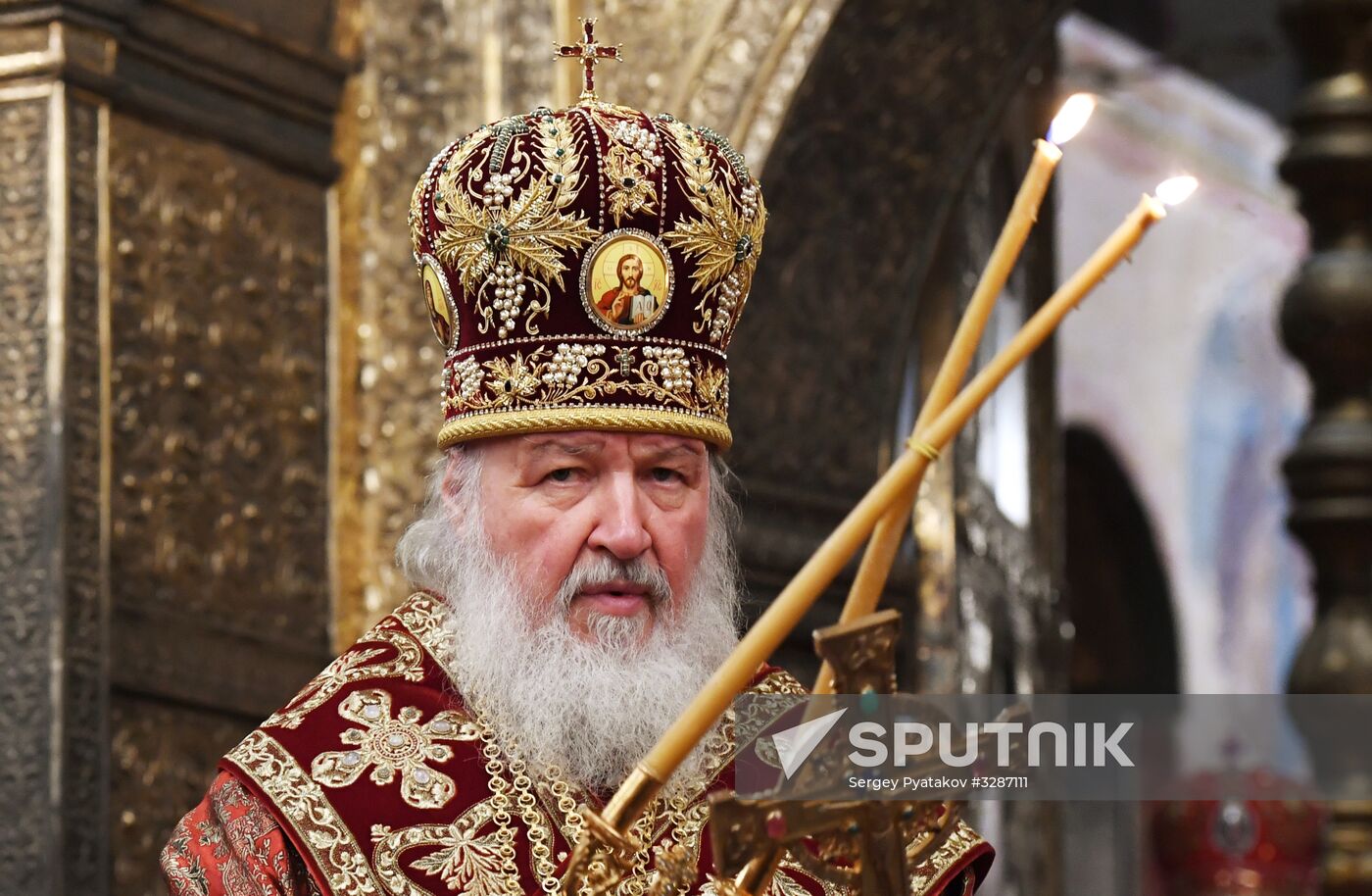 Patriarch Kirill of Moscow and All Russia carries out farewell service for Russian Olympic national team