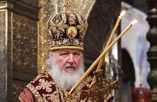 Patriarch Kirill of Moscow and All Russia carries out farewell service for Russian Olympic national team