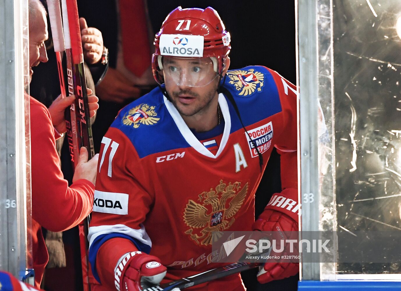 Team Russia vs. Spartak friendly hockey match