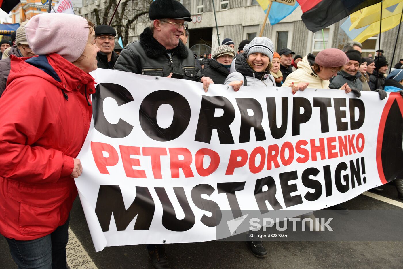 Mikheil Saakashvili supporters stage rally in Kiev