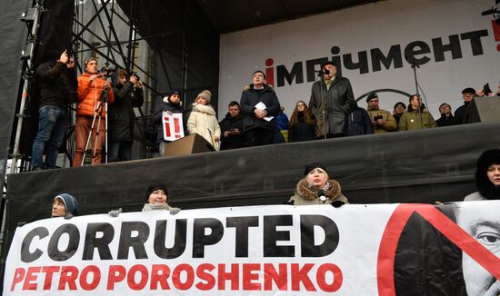 Mikheil Saakashvili supporters stage rally in Kiev