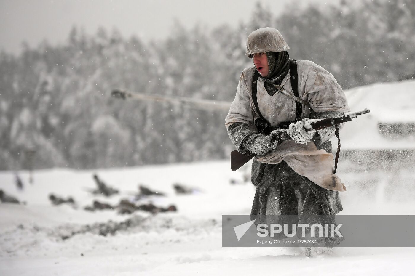 Historical reenactment of Balaton Defensive Operation of March of 1945