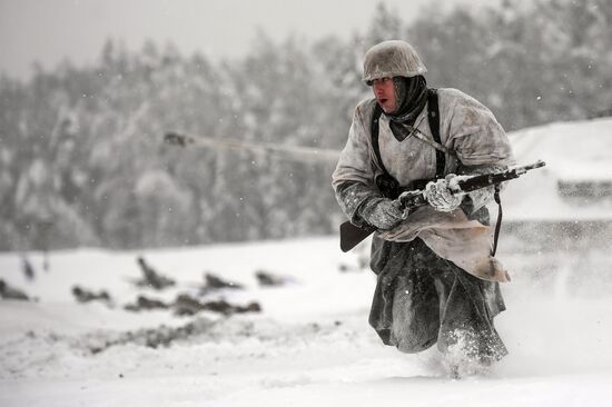 Historical reenactment of Balaton Defensive Operation of March of 1945