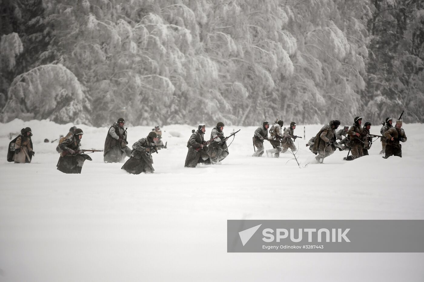 Historical reenactment of Balaton Defensive Operation of March of 1945