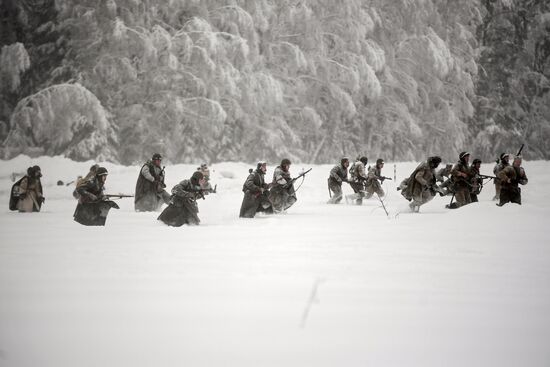 Historical reenactment of Balaton Defensive Operation of March of 1945