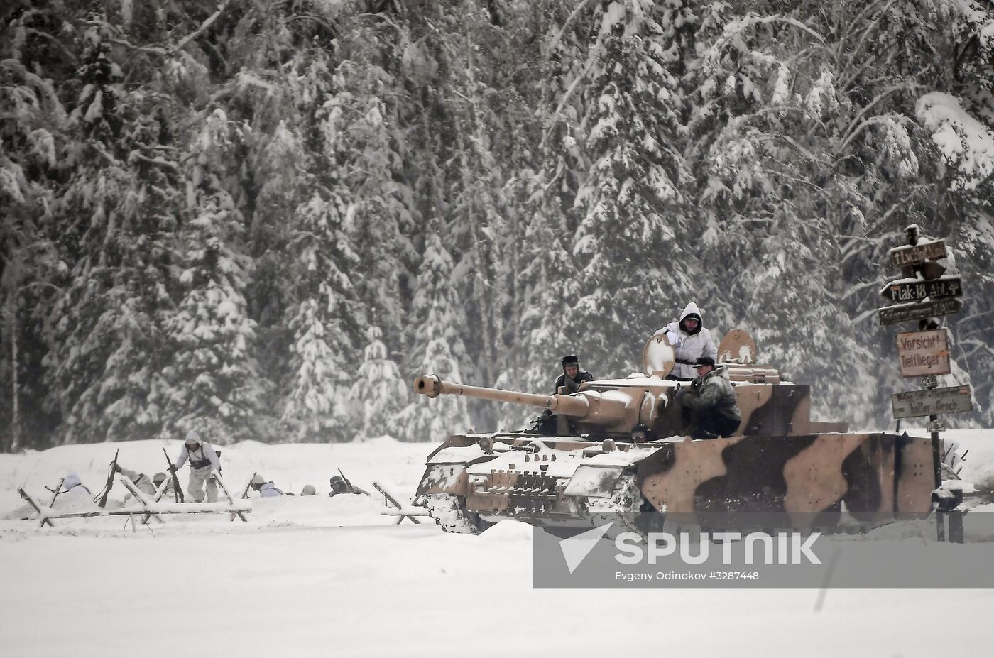 Historical reenactment of Balaton Defensive Operation of March of 1945